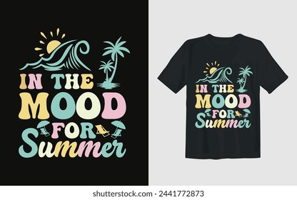 California Ocean, take me to the sunshine, California Beach Paradise Print T-shirt Graphics Design, typography slogan on palm trees background for summer fashion print