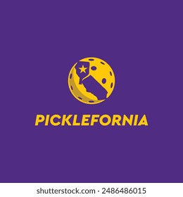 California pickleball ball logo logos