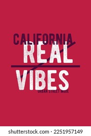 california real vibes,t-shirt design fashion vector