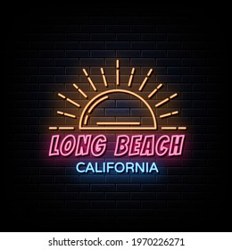 California Retro Emblem Logo Neon Signs 