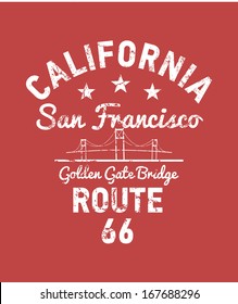 california retro route 66 vector art