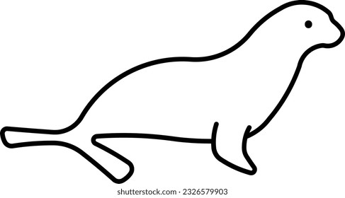 California sea lion sea lion aquatic animal sea ocean Outline