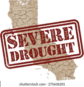 California Severe Drought Stamp