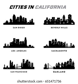 California Silhouette - Cities City Tour Travel Skyline