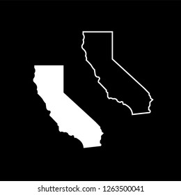 California simple icon Map