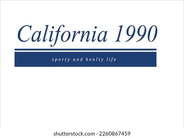 california slogan city design vector art