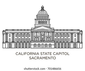 California State Capitol Is Home To The Government Of California, United States Of America