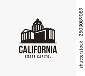 California State Capitol Logo Vector icon on white background