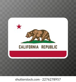 California state flag. Vector illustration.