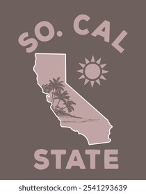 California State graphic design for T shirts 