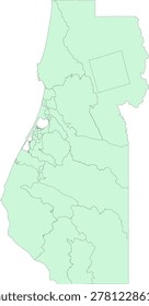 California State Humboldt County vector Census Tract polygon based on Tiger 2020 Census Data