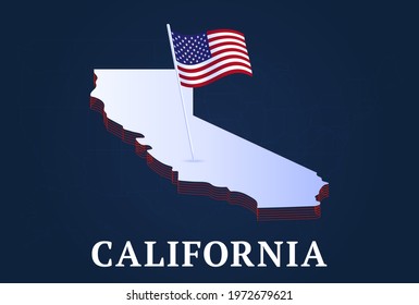 1,562 3d California Map Images, Stock Photos & Vectors | Shutterstock