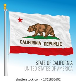 California State Flag Flying Wind Stock Photo (edit Now) 31363846