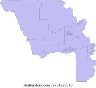 California State Yolo County vector Census Tract polygon based on Tiger 2020 Census Data