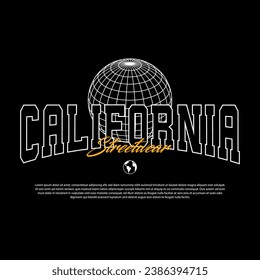 california Streetwear Graphic design vector for t shirt