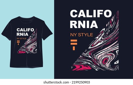 California. stylish t-shirt and apparel abstract design . Vector print, typography, poster. Global swatches, symbol, vintage design