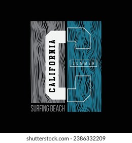 California stylish t-shirt and apparel abstract design. Vector print, typography, poster. 