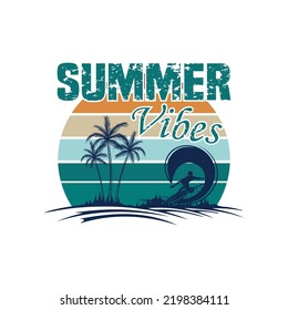 California Summer Graphic Tshirt Design