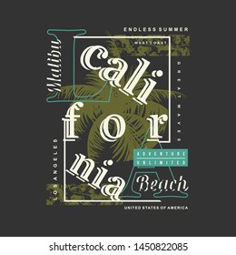 california summer time graphic design t shirt