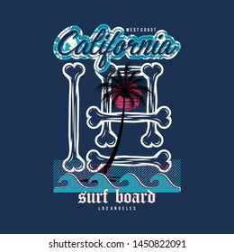 california summer time graphic design t shirt