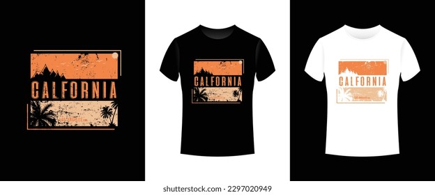 CALIFORNIA SUMMER TSHIRT DESIGN FOR DIGITAL OR SCREEN PRINTING