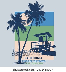 California sunshine beach, playa de verano sunshine Vector print diseño de arte, llevarme a la luz del sol, Playa Paraíso Imprimir Camiseta Diseño gráfico,