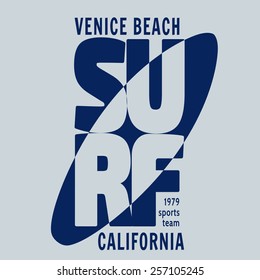 California surf rider  illustration, vectors, t-shirt graphics 