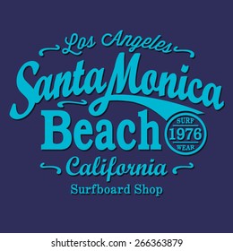 California surf  typography, t-shirt graphics, vectors, sport
