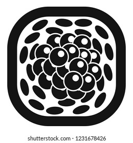 California sushi roll icon. Simple illustration of california sushi roll vector icon for web design isolated on white background