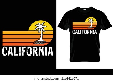California T shirt Design Vector California State 