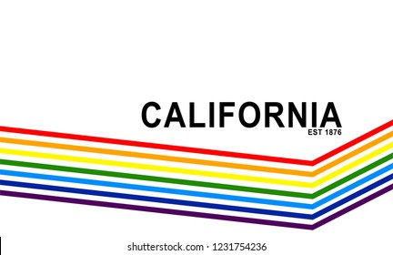 California,
 t shirt graphic design, vector artistic illustration graphic style, vector, poster, slogan.