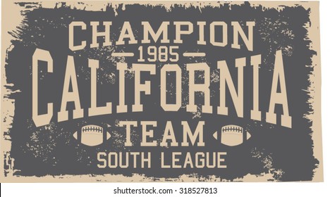 california team design, south league
