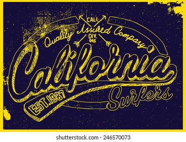 california tee graphic