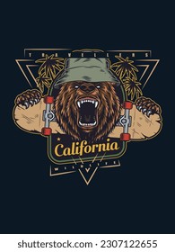 California traveler t shirt design 