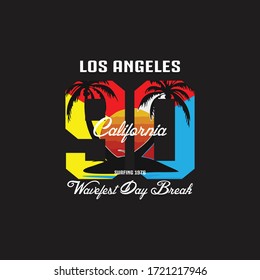 California t-shirt and apparel designs. Vector print, typography, poster, emblem.varsity