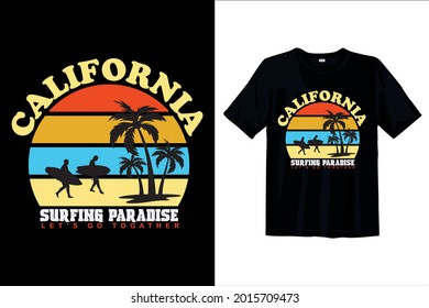California T-shirt design for man and woman