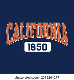 California t-shirt design, Sports jersey logo design for California 