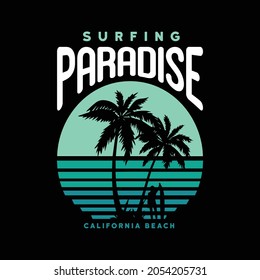  California T-shirt design template free vector