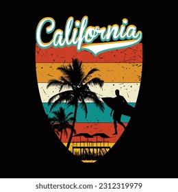California Typography New Colorful Shirt Design 2023