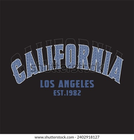 California typography slogan vector design, text illustration sign t shirt graphics print.