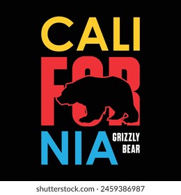 California typography t shirt vector design illustration and other uses