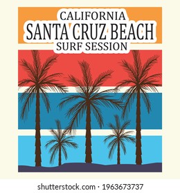 California typography for t-shirt print 