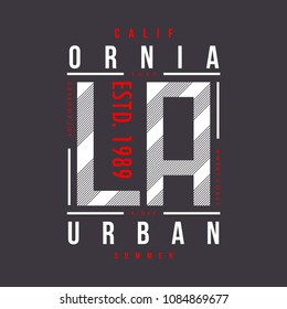 california urban graphic typography t shirt design, vector vintage illustration artistic art