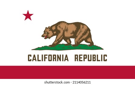 California US State Vector Illustration