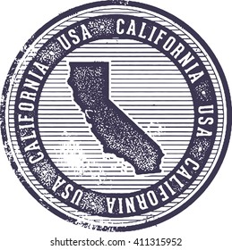 California USA United States Stamp