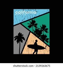California vector illustration and typography, perfect for t-shirts, hoodies, prints etc.