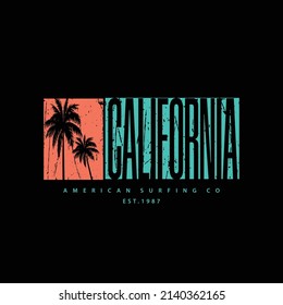 California vector illustration and typography, perfect for t-shirts, hoodies, prints etc.