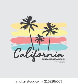 California vector illustration typography. perfect for t shirt design