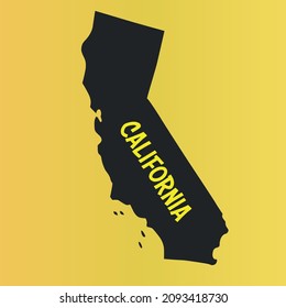 California Vector Map. Editable high quality illustration of the American state of California state border map