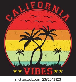 california vibes .with patches for t-shirts and other uses